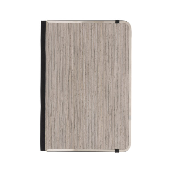 Treeline A5 wooden cover deluxe notebook - Grey