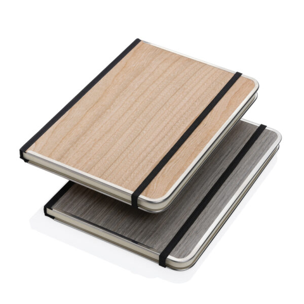 Treeline A5 wooden cover deluxe notebook - Grey