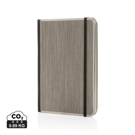 Treeline A5 wooden cover deluxe notebook - Grey