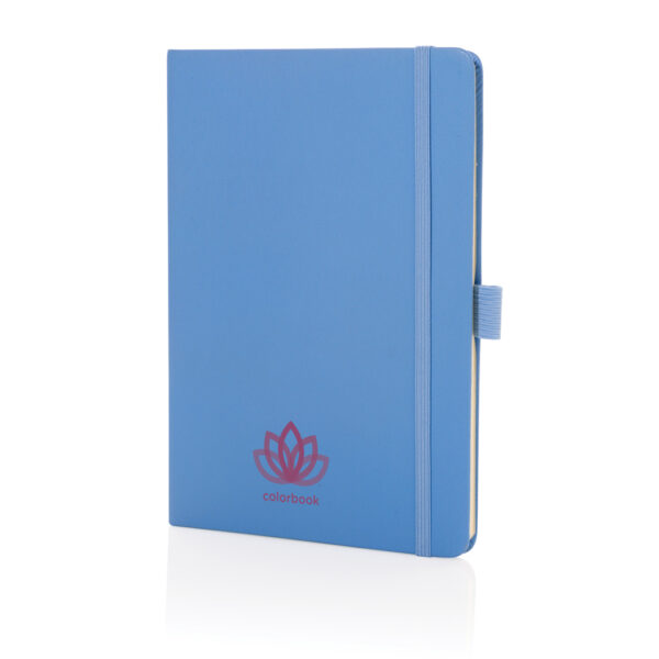 Sam A5 RCS certified bonded leather classic notebook - Sky Blue