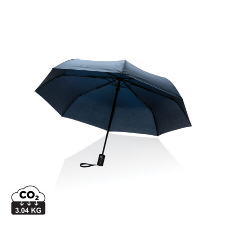 21" Impact AWARE™ RPET 190T mini auto open umbrella - Navy