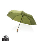 21" Impact AWARE? RPET 190T bamboo auto open/close umbrella