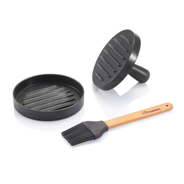 BBQ set with hamburger press and brush - Home & Barware