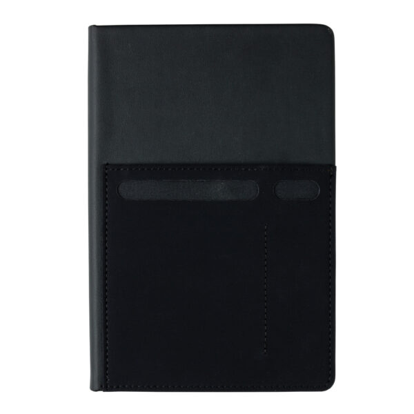 A5 Deluxe notebook with smart pockets - Black