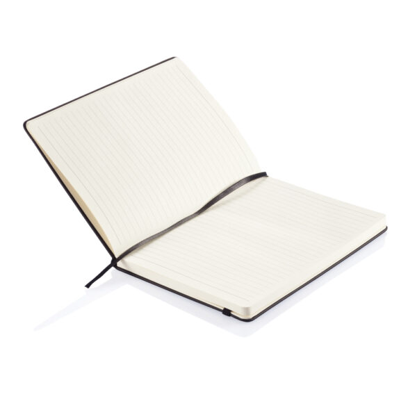 Deluxe hardcover PU A5 notebook - Black