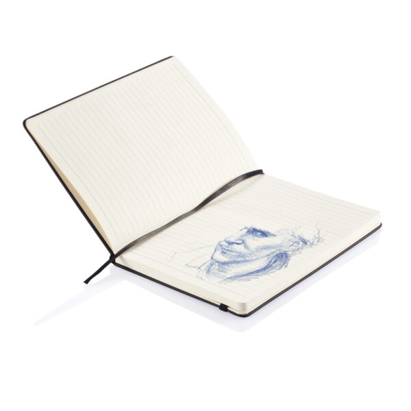 Deluxe hardcover PU A5 notebook - Black