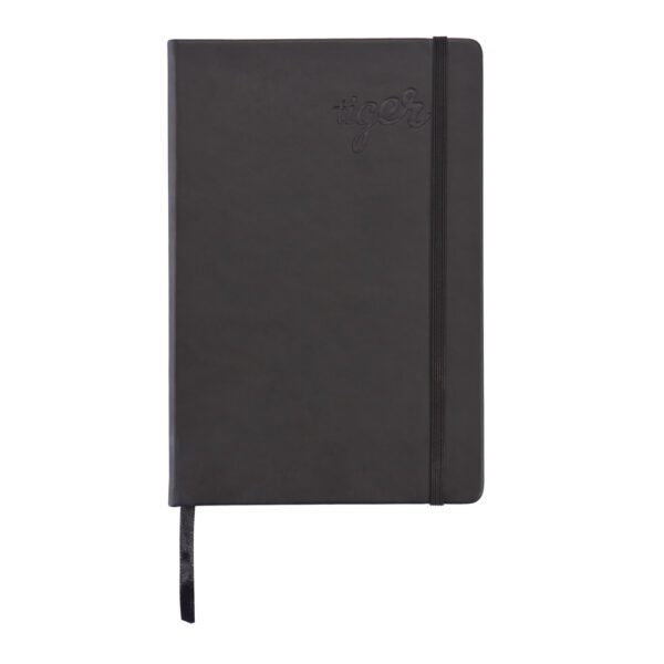 Deluxe hardcover PU A5 notebook - Black