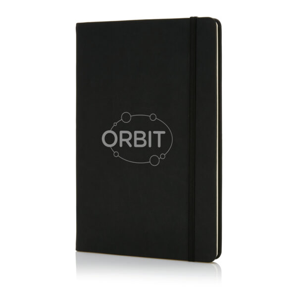 Deluxe hardcover PU A5 notebook - Black