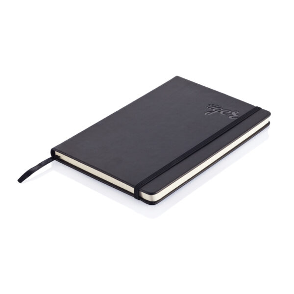 Deluxe hardcover PU A5 notebook - Black