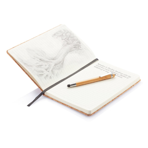 A5 notebook with bamboo pen including stylus - Notebooks