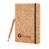 A5 notebook with bamboo pen including stylus - Notebooks