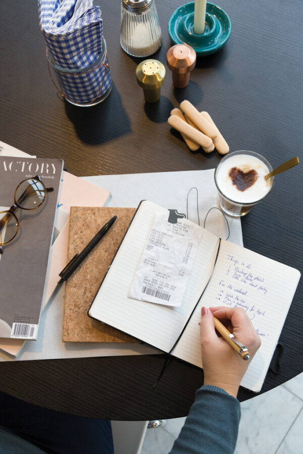 A5 notebook with bamboo pen including stylus - Notebooks