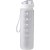 Bottle with Time Markings - White Black Blue  - Sustainable products, Water Bottles