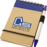 A7 recycled jotter notepad with pen