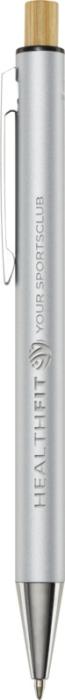 Cyrus recycled aluminium ballpoint pen - White Black Navy Silver  - Express Range, Office, Pens