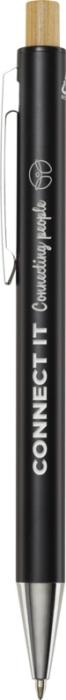 Cyrus recycled aluminium ballpoint pen - White Black Navy Silver  - Express Range, Office, Pens