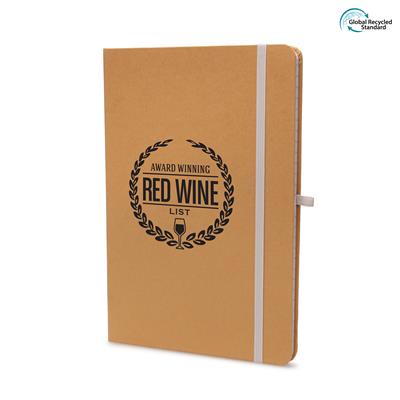 A5 Natural Nebraska Recycled Notebook - Amber Dark Green Purple White Red Blue Black  - Express Range, Notebooks, Office