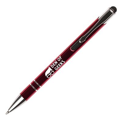 Beck Stylus Plus Ball Pen - Amber Blue Dark Blue Green Purple Red White Black Silver  - Express Range, Office, Pens