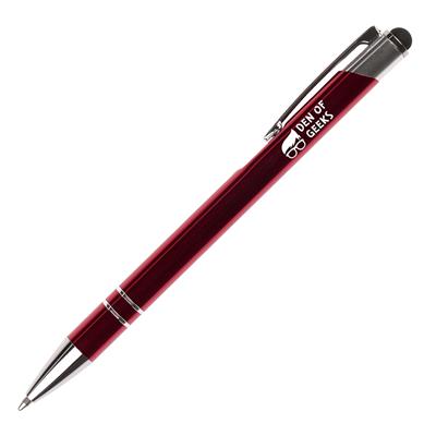 Beck Stylus Plus Ball Pen - Amber Blue Dark Blue Green Purple Red White Black Silver  - Express Range, Office, Pens