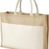 Cotton pocket jute tote bag - All Products, Bags & Travel, Tote Bags