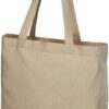 Recycled Gusset Tote Bag - Heather Black Heather Blue Heather Natural  - Tote Bags