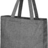 Recycled Gusset Tote Bag - Heather Black Heather Blue Heather Natural  - Tote Bags