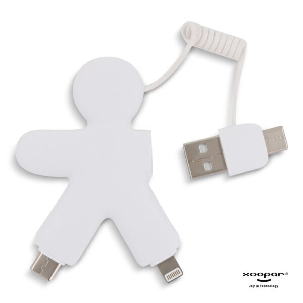 RECYCLED GRS CHARGING CABLE - White RECYCLED GRS CHARGING CABLE - White