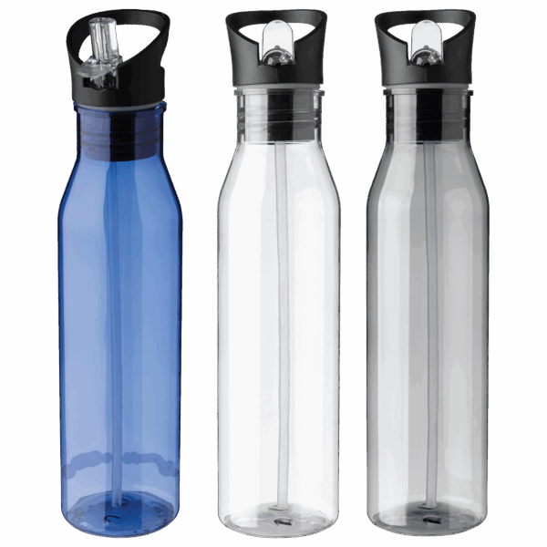 RPET Drinking Bottle - Neutral Black Cobalt Blue - Drinkware, Express Range, Water Bottles RPET Drinking Bottle - Neutral Black Cobalt Blue - Drinkware, Express Range, Water Bottles